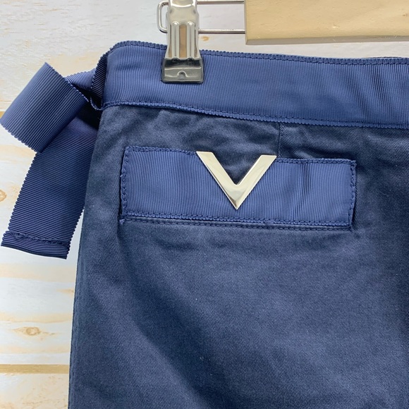 RED Valentino Skirt 44 8/10 Blue Polka Dot Pleat - Picture 4 of 8